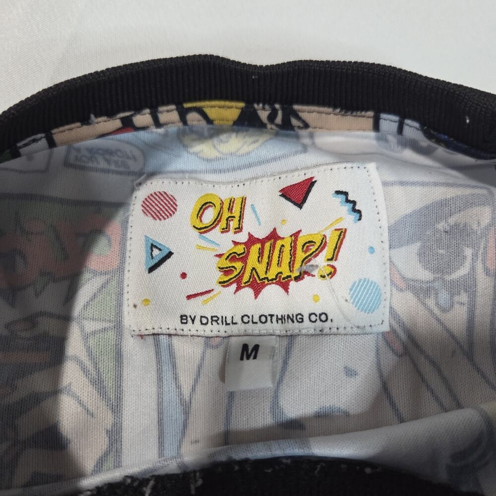 Oh Snap! Drill Clothing Co. T-Shirt Men's Medium Comic Pop Art All Over Print - Picture 2 of 8